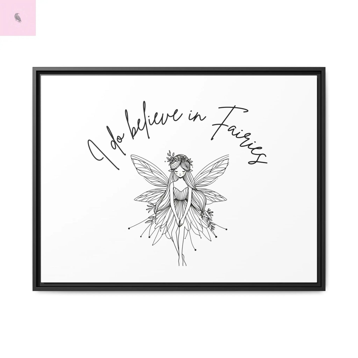 Fairies Canvas, Framed (Multi-color) - The flirty crow