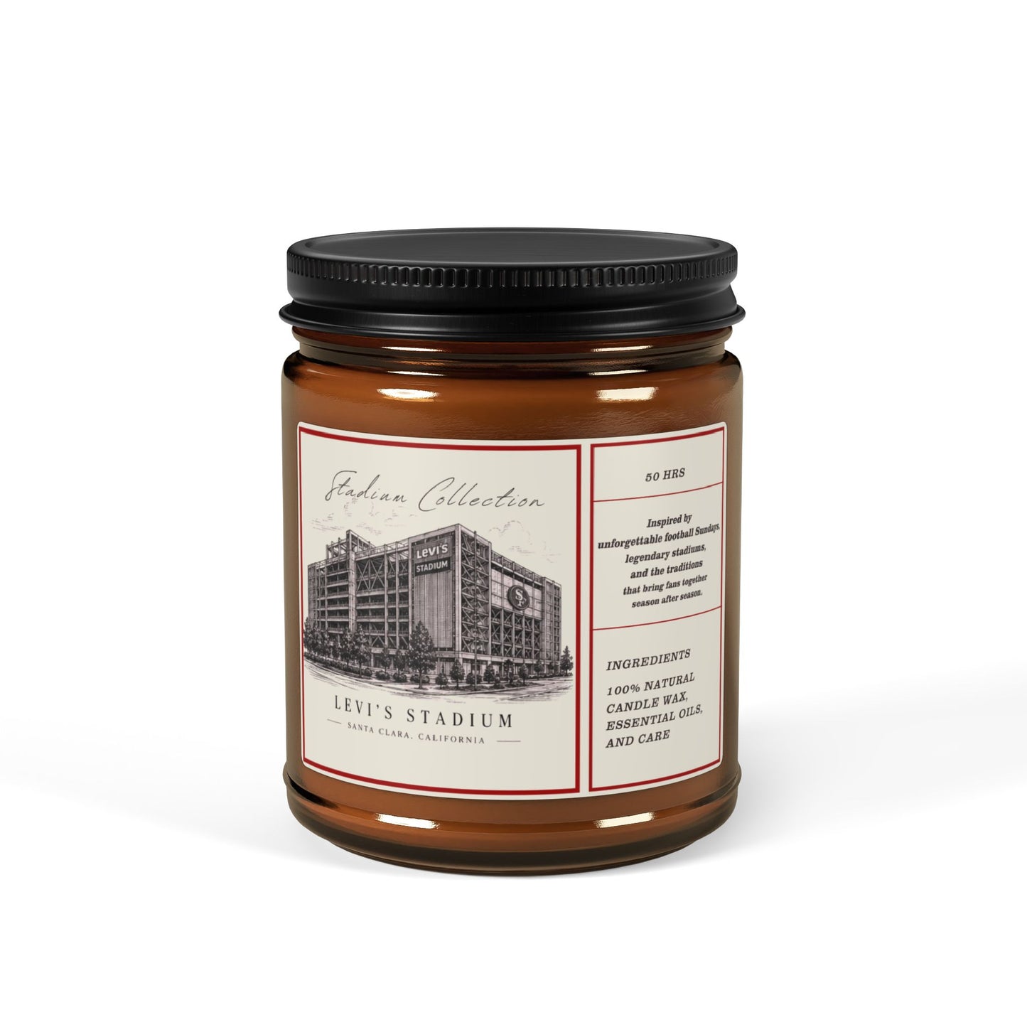 Smells like Levi's Stadium Candle, 49er fan gift, Soy Candle, Game Day Decor, California Football Candle, Sports gift