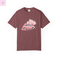 Vintage Car Floral T-Shirt, Unisex Tee, Casual Wear, Gift for Her, Spring Fashion, Boho Style, coquette design Printify