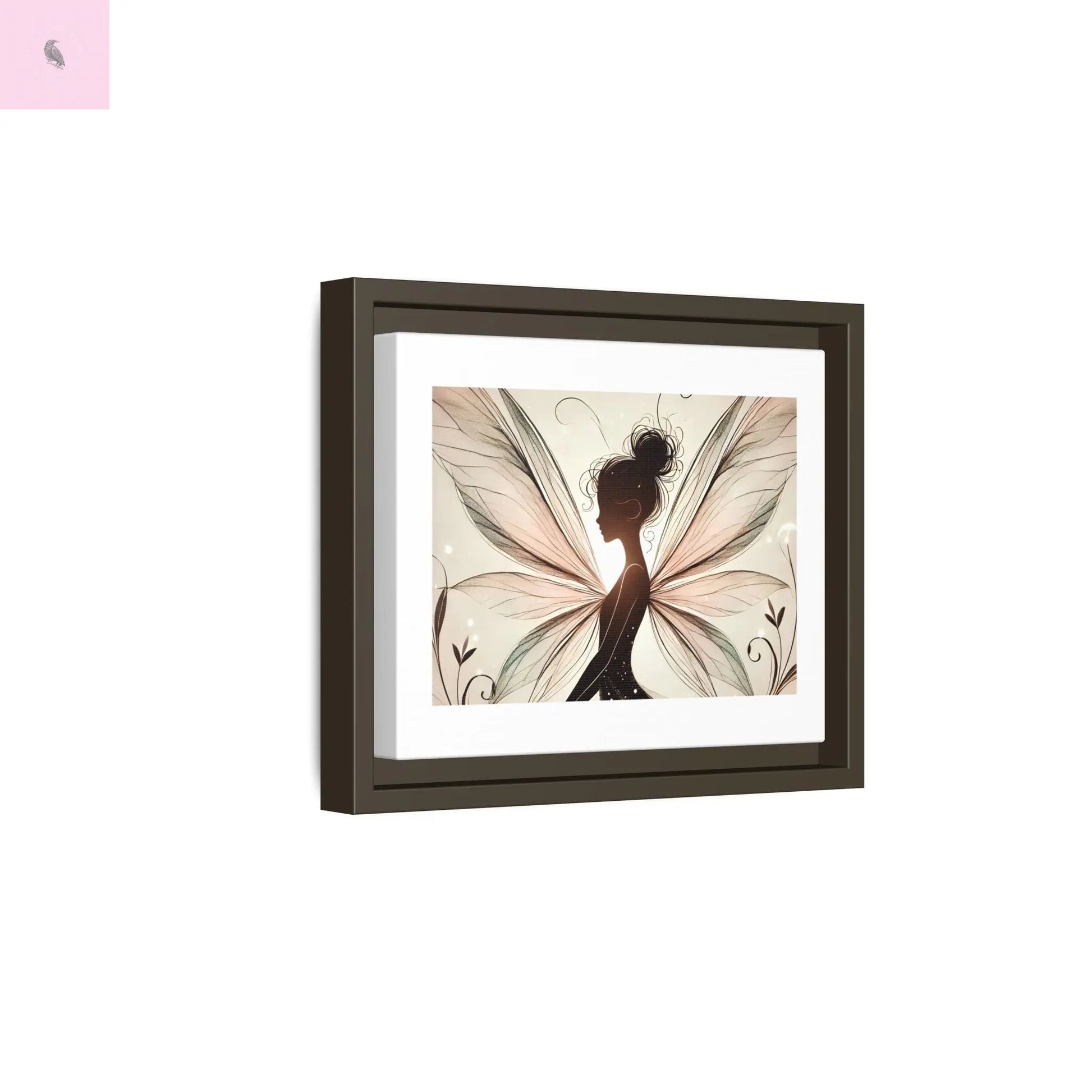 Framed Canvas Fairy wall art - The flirty crow