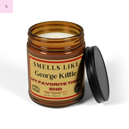 George Kittle 49ers Soy Candle  Amber Jar Football Fan Candle (9oz, Scented) The flirty crow