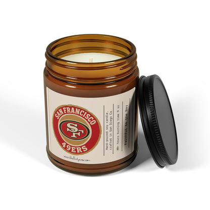 San Francisco 49ers Scented Soy Candle. Game Day candle for football fan