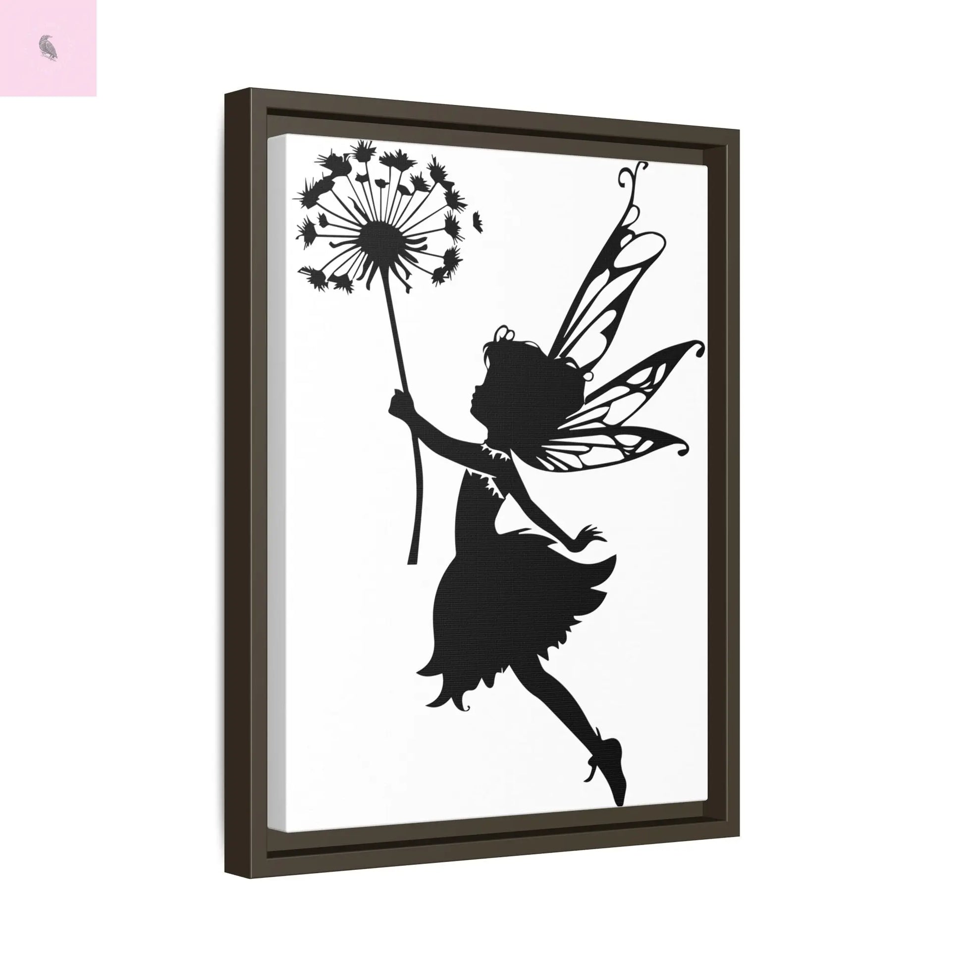 Framed canvas Fairy Silhouette Wall Art, Fairy lover Home Decor, Whimsical Framed Canvas, Fairy Gift, Kids Room Decoration, Nursery Art The flirty crow