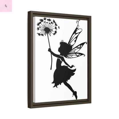 Framed canvas Fairy Silhouette Wall Art, Fairy lover Home Decor, Whimsical Framed Canvas, Fairy Gift, Kids Room Decoration, Nursery Art The flirty crow