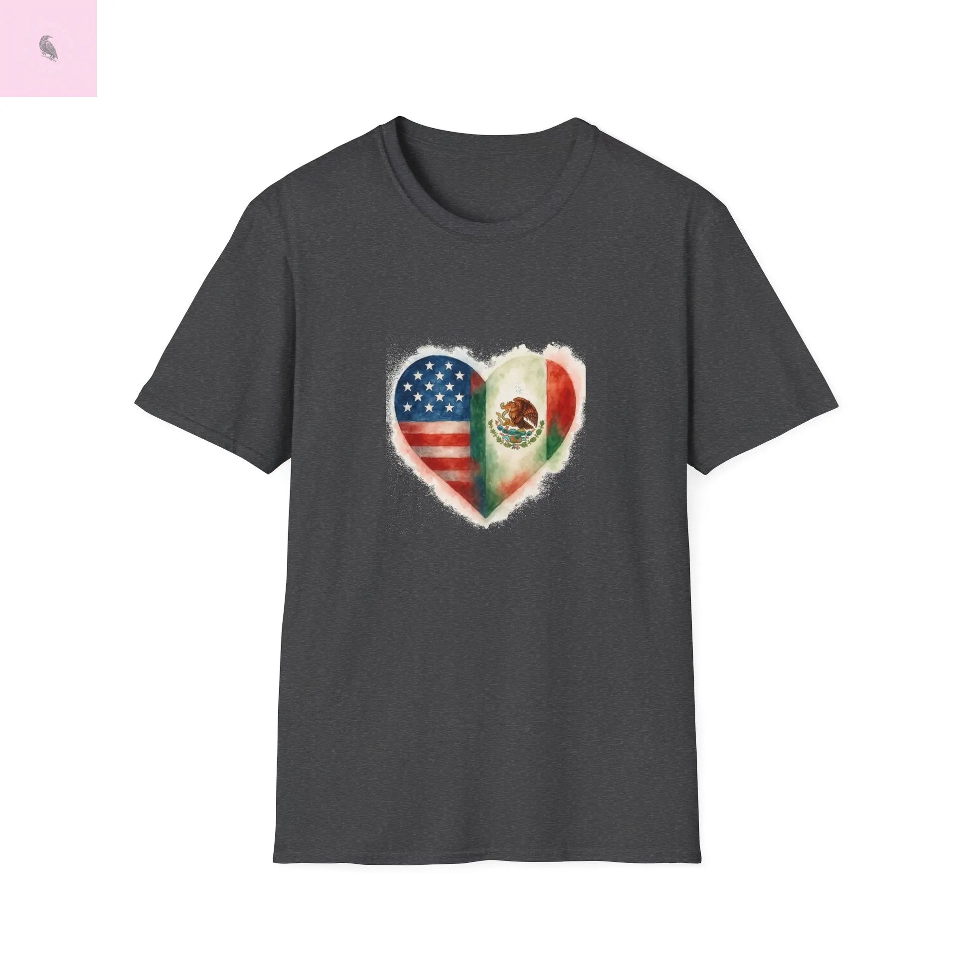 Hispanic Heritage Mexico America Flags Unisex T-Shirt The flirty crow