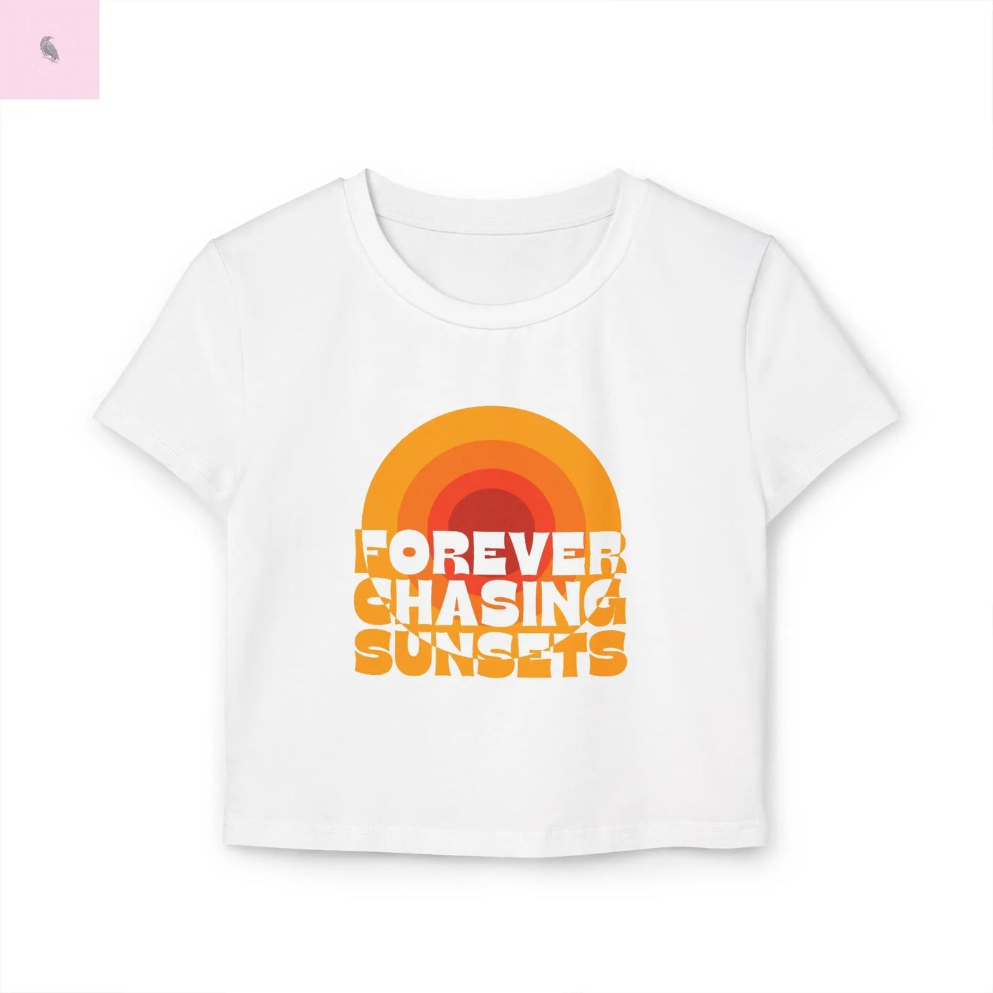 Sunset Chaser Baby Tee the flirty crow