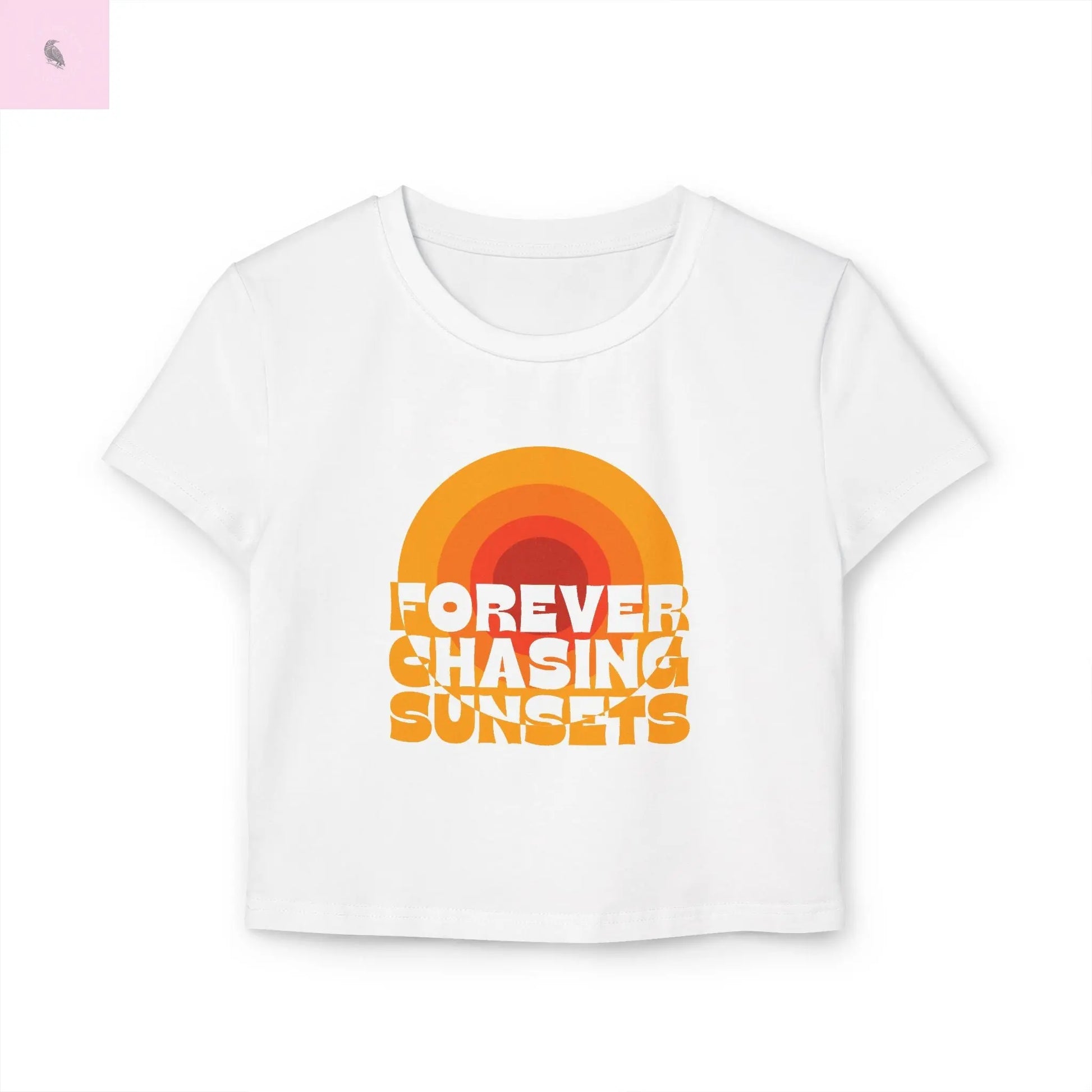 Sunset Chaser Baby Tee the flirty crow