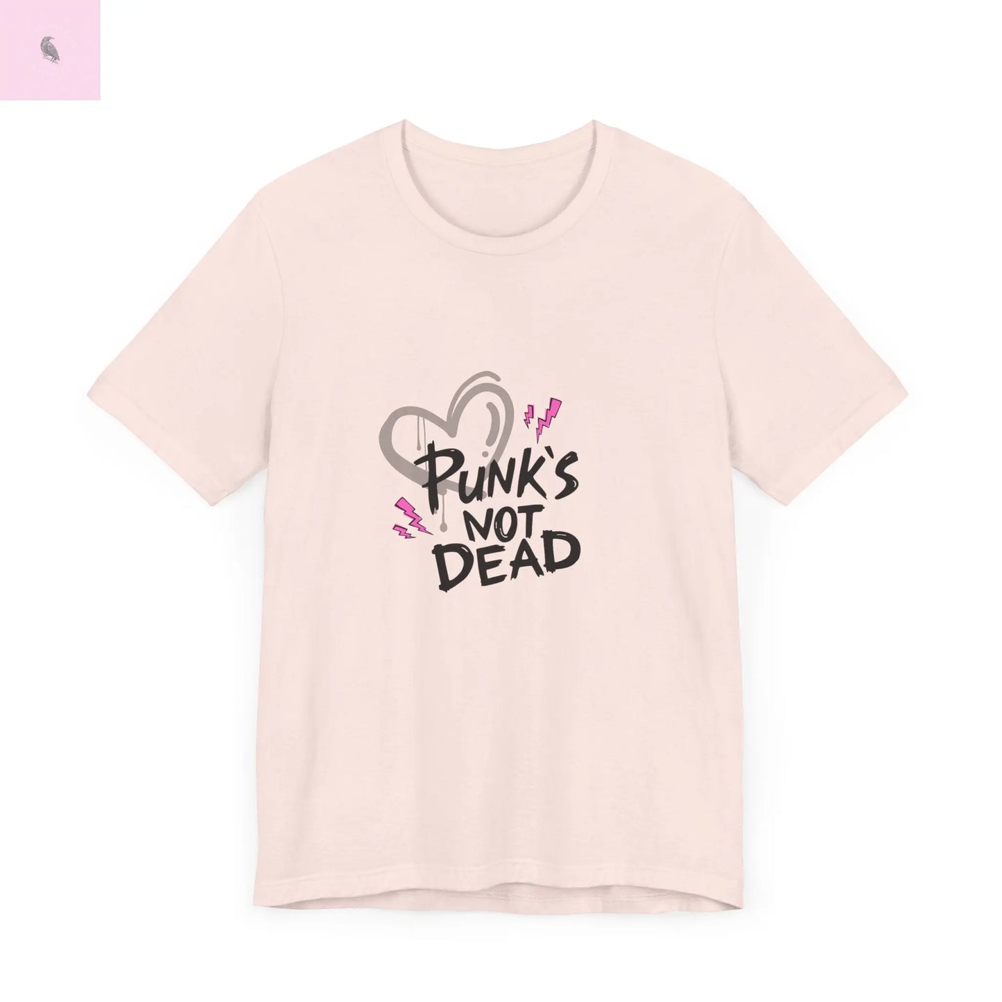Punks Not Dead Cute Trendy Unisex Tshirt, Fashion Tee, Graphic Tee, Hipster Shirt, Alternative Clothing, Music Lover Gift the flirty crow