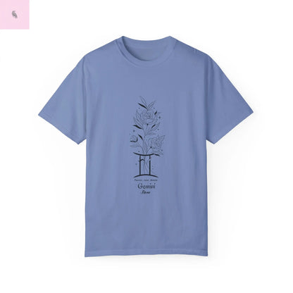 Gemini birth flower T-Shirt for Astrology Lovers The flirty crow