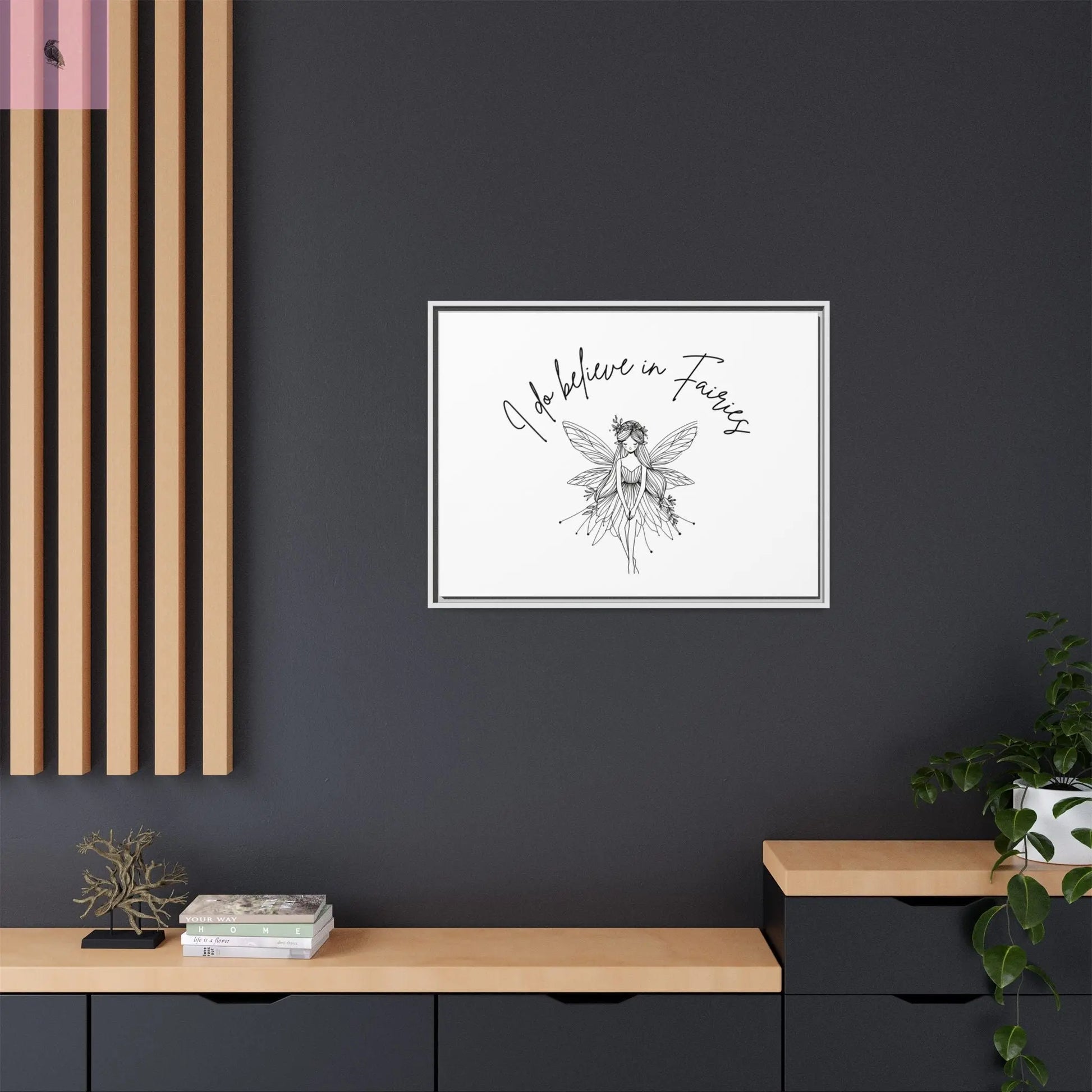 Fairies Canvas, Framed (Multi-color) - The flirty crow