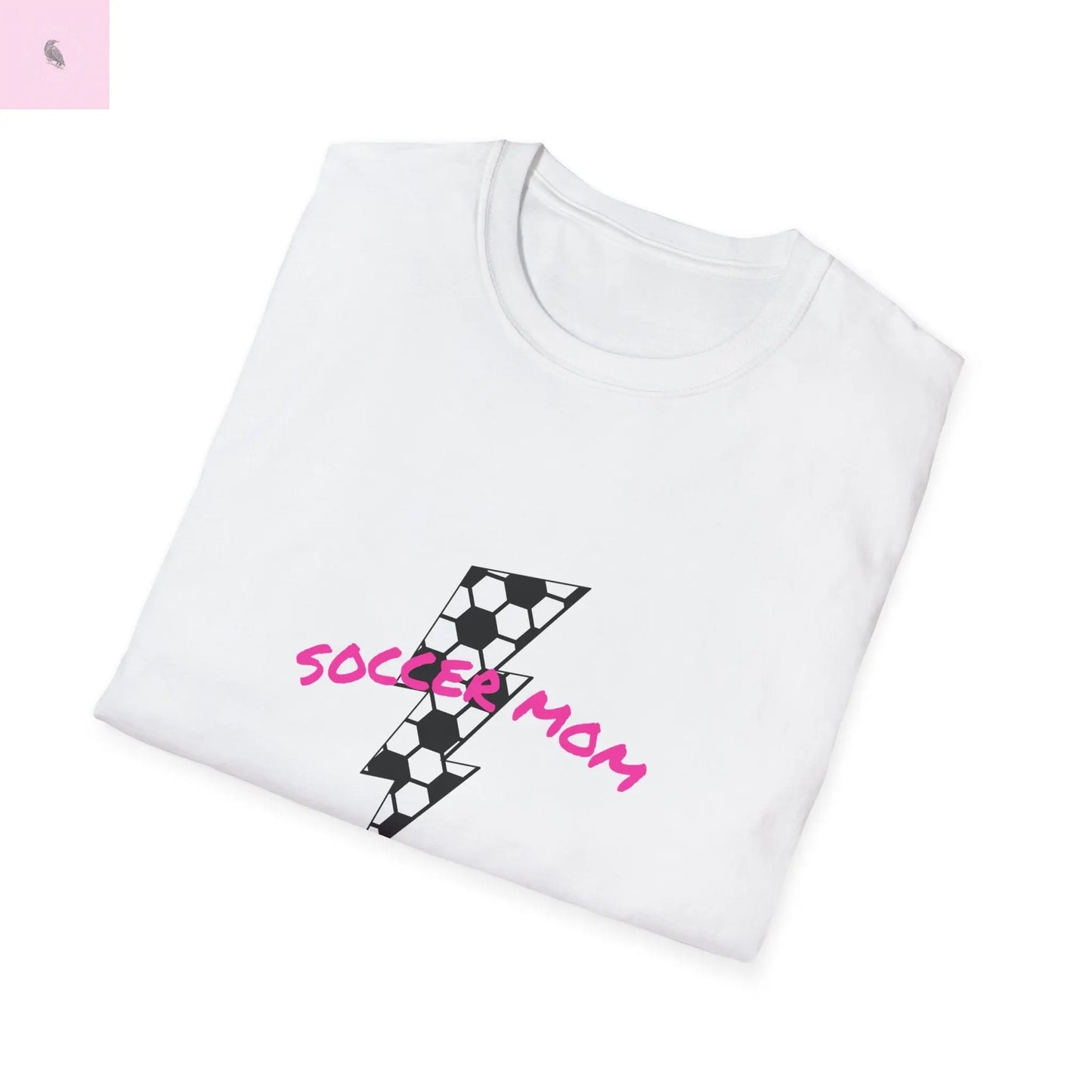 Soccer mom  Softstyle  cotton T-Shirt the flirty crow