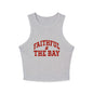 Faithful to the Bay Women’s Micro Tank Top, Casual Summer Top, Sportswear, Gift for Sports Fans, 49er fan gift