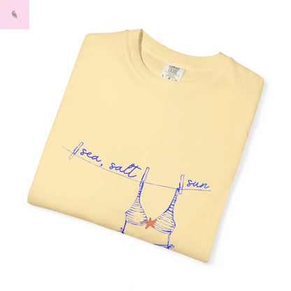 Summer beach tee, Beach Vacation  tshirt, Comfort Colors tee, Unisex T-shirt , gift for her,beach lover gift. The flirty crow