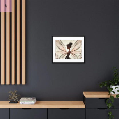 Framed Canvas Fairy wall art - The flirty crow