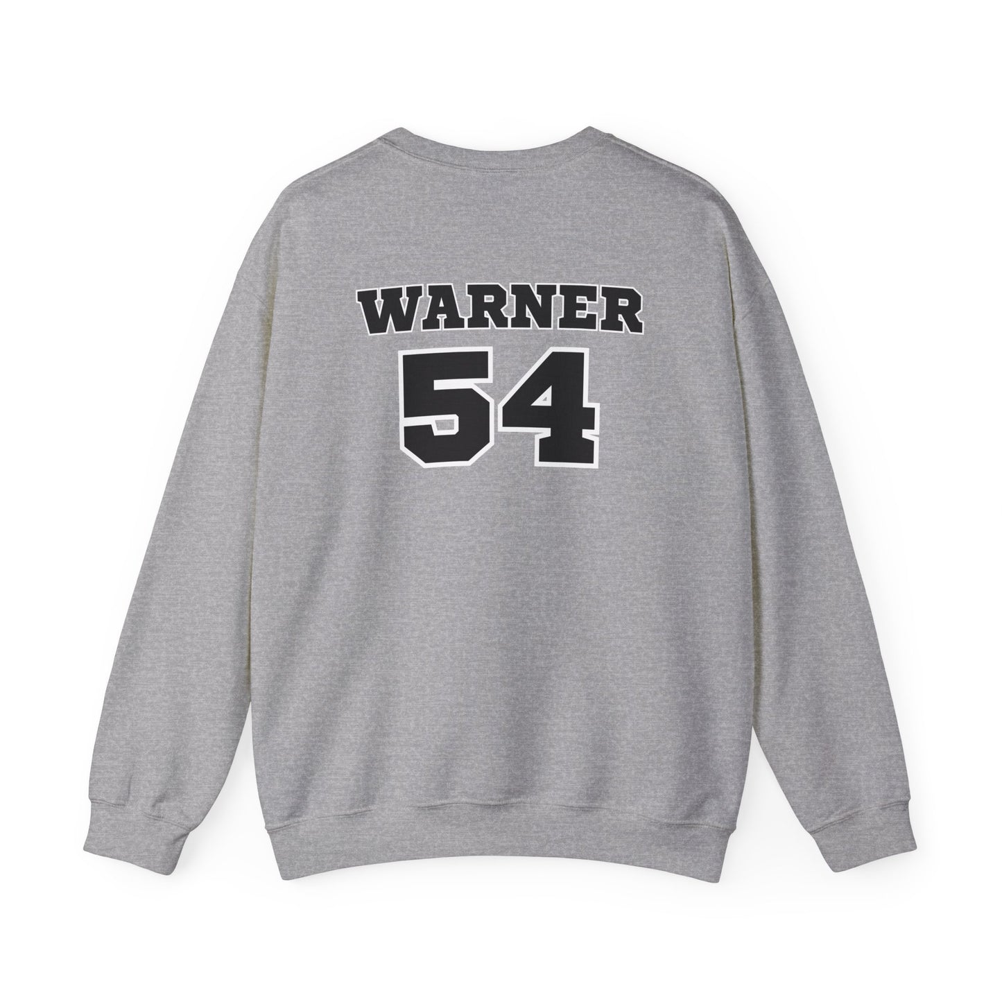 Faithful to the Bay Crewneck Sweatshirt, Personalized 'Warner 54' Team-Style Pullover