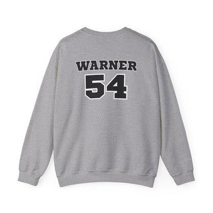 Faithful to the Bay Crewneck Sweatshirt, Personalized 'Warner 54' Team-Style Pullover