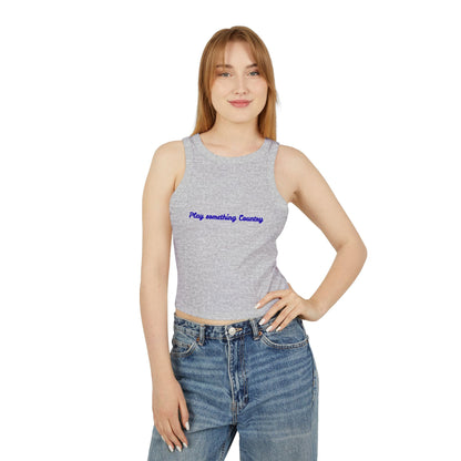 Country Vibes Racerback Tank Top , Play Something Country, Summer Fashion, Festival Wear, Gift for Music Lovers the flirty crow