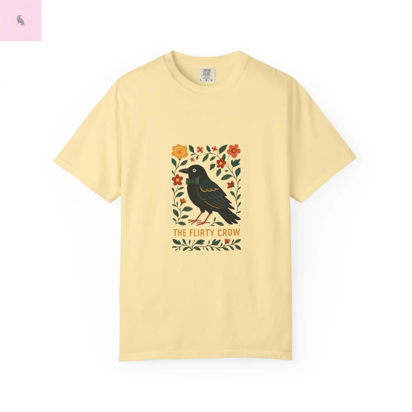 Flirty Crow Unisex  T-Shirt - Floral Design - The flirty crow