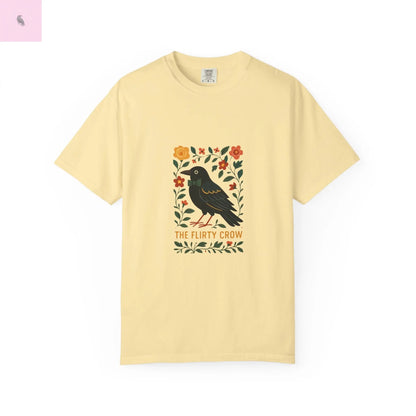 Flirty Crow Unisex  T-Shirt - Floral Design - The flirty crow