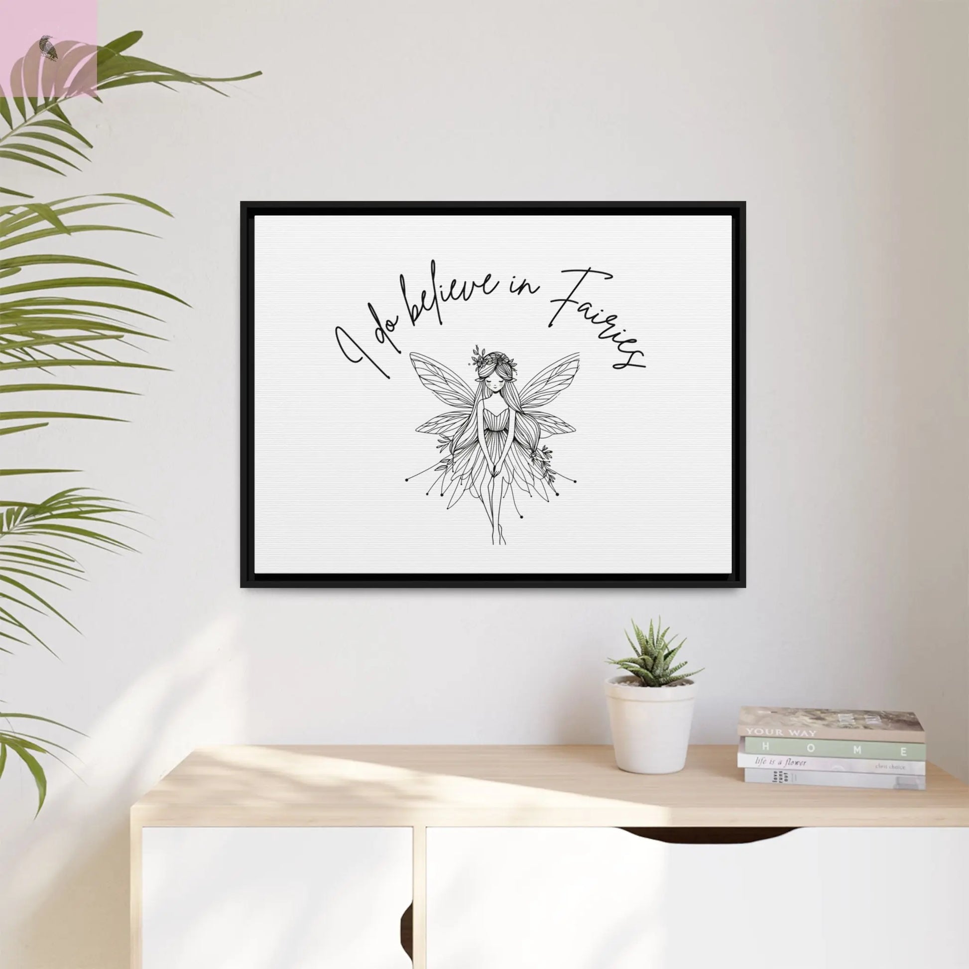 Fairies Canvas, Framed (Multi-color) - The flirty crow