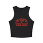 Faithful to the Bay Women’s Micro Tank Top, Casual Summer Top, Sportswear, Gift for Sports Fans, 49er fan gift Printify
