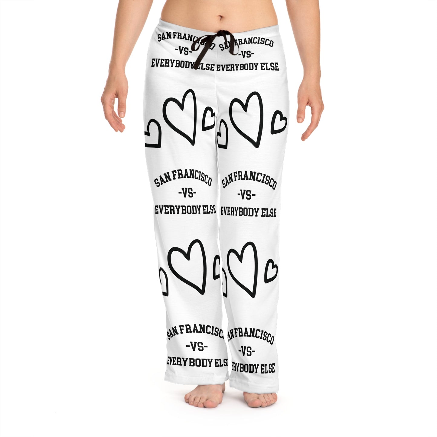 San Francisco Unisex Pajama Pants, San Francisco vs Everybody Else, gift for San Francisco Fan, The flirty crow