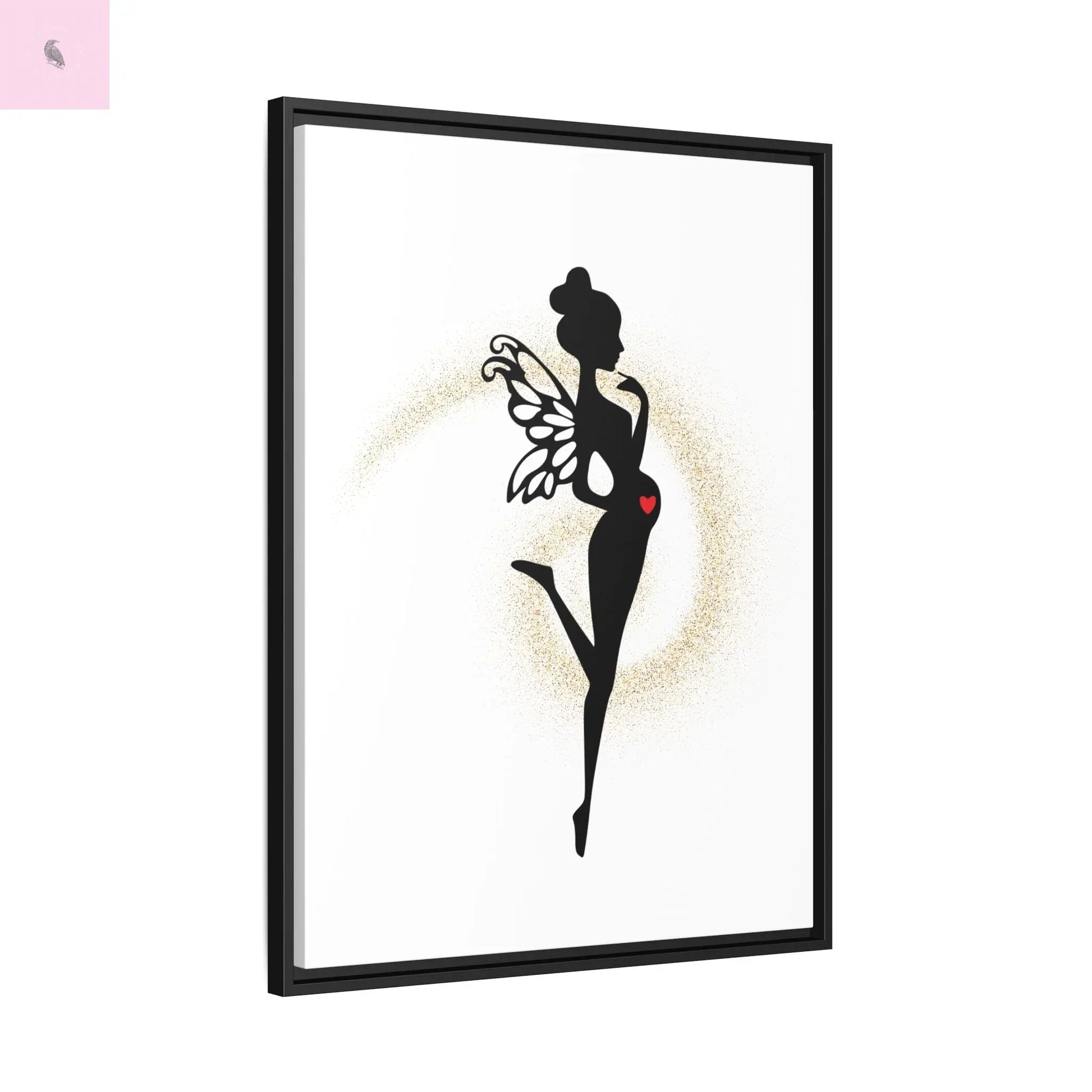 Framed Fairy Art Print - Enchanting Decor for Expecting Mothers, Baby Shower Gift, Elegant Nursery Wall Art, Whimsical Home Accent The flirty crow