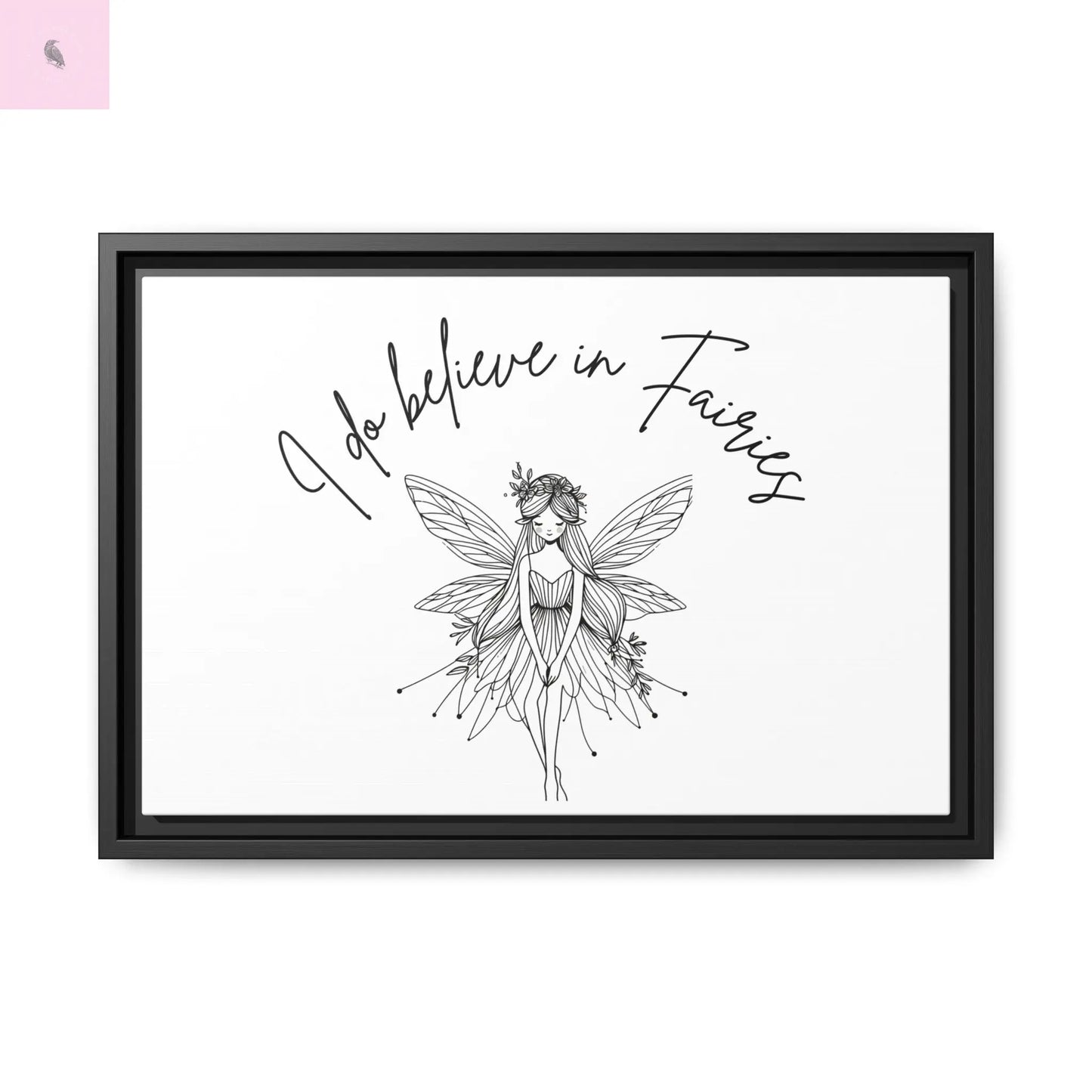 Fairies Canvas, Framed (Multi-color) - The flirty crow