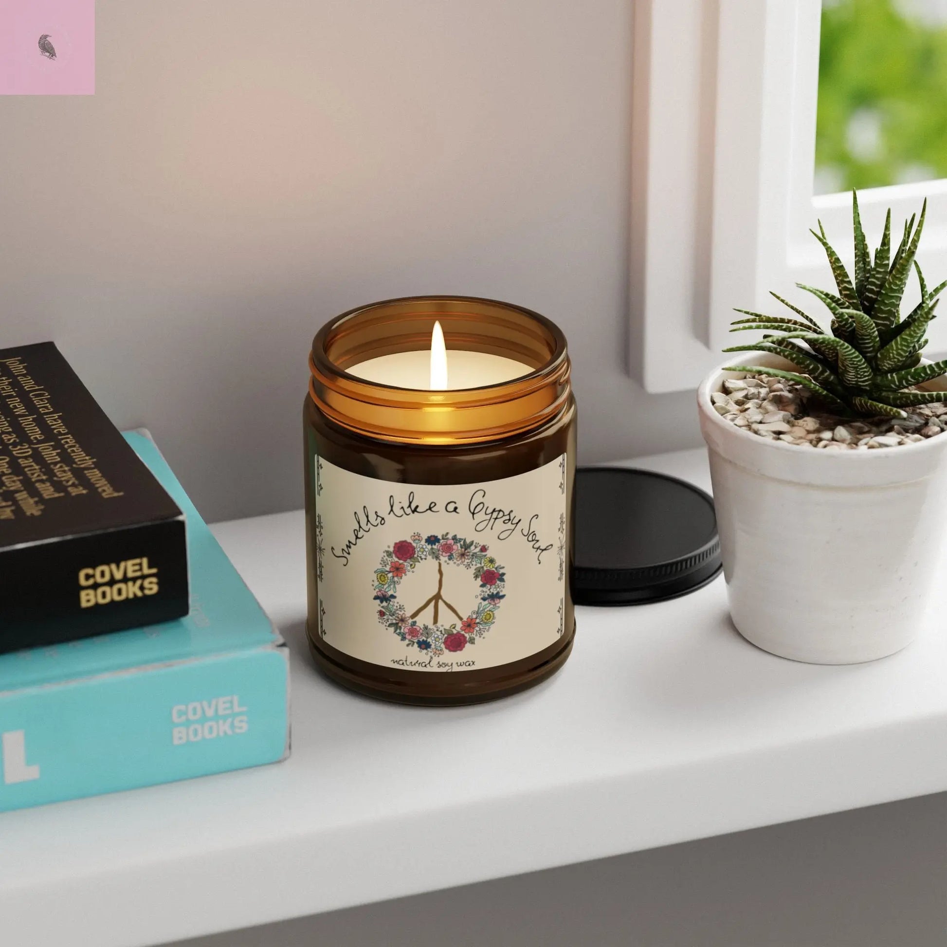 Gypsy Soul Glass Soy Candle The flirty crow