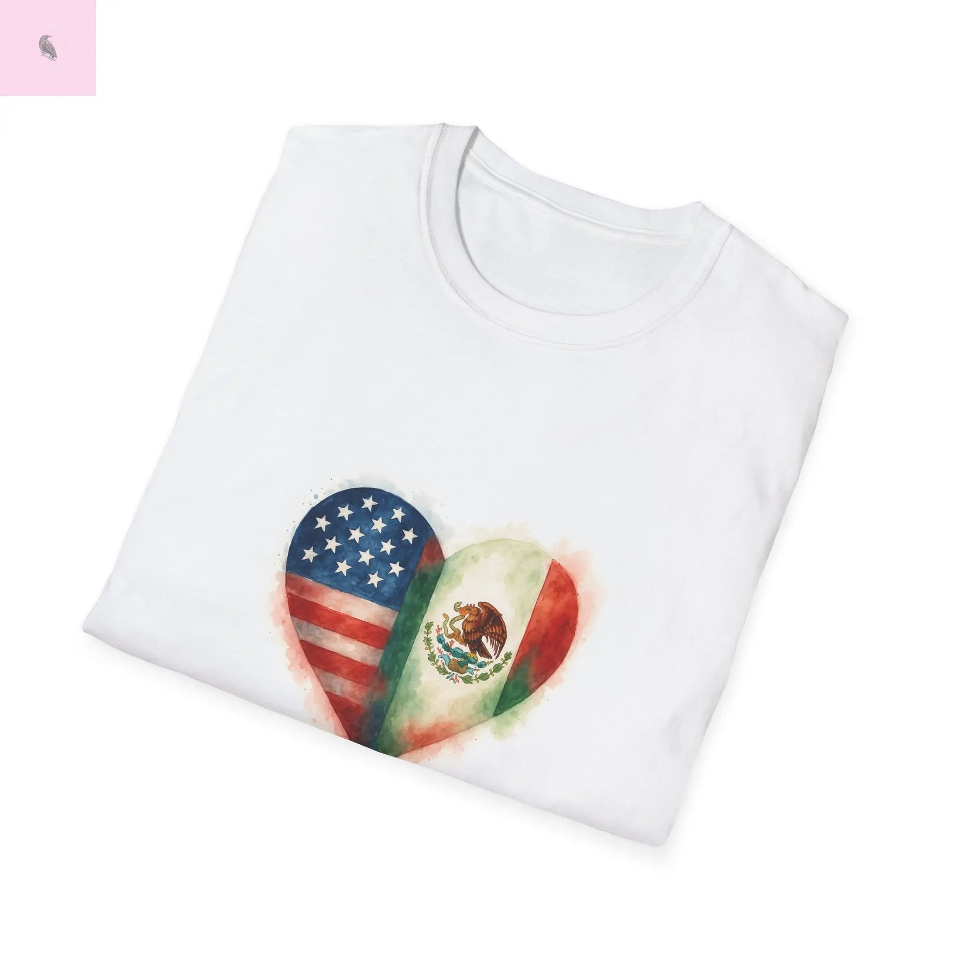 Hispanic Heritage Mexico America Flags Unisex T-Shirt The flirty crow