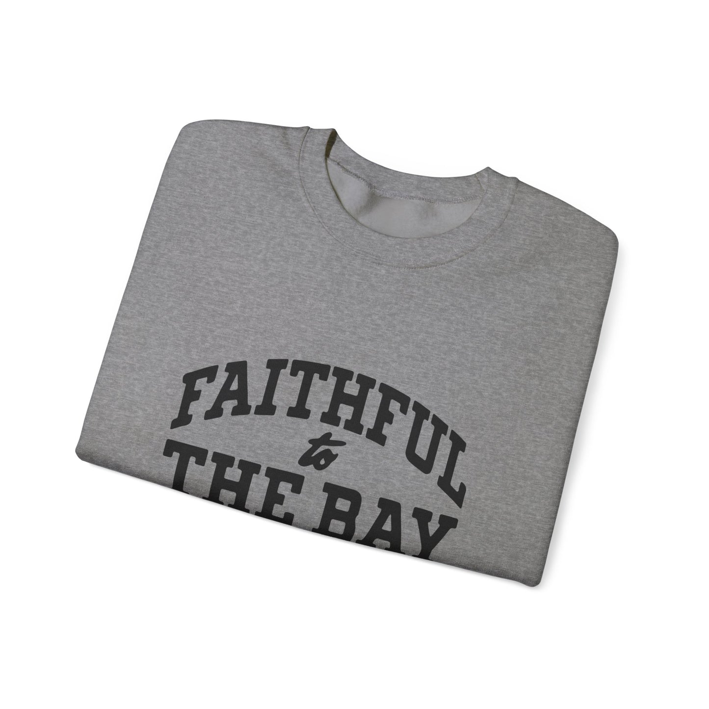 Faithful to the Bay Crewneck Sweatshirt, Personalized 'Warner 54' Team-Style Pullover