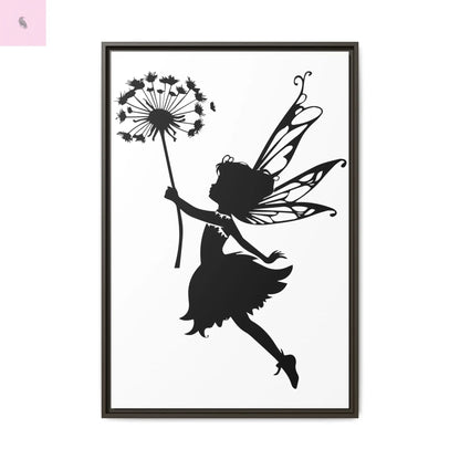 Framed canvas Fairy Silhouette Wall Art, Fairy lover Home Decor, Whimsical Framed Canvas, Fairy Gift, Kids Room Decoration, Nursery Art The flirty crow