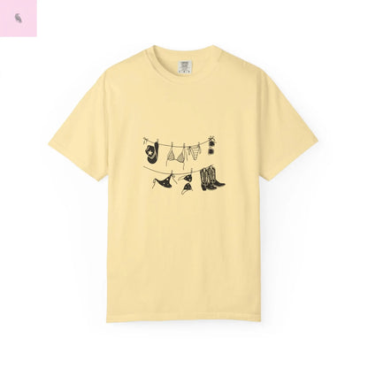 Cowgirl Summer Unisex Tee, Comfort Colors Beach Top, cowgirl style,Gift for Her, Vacation vibes, beach lover tee The flirty crow