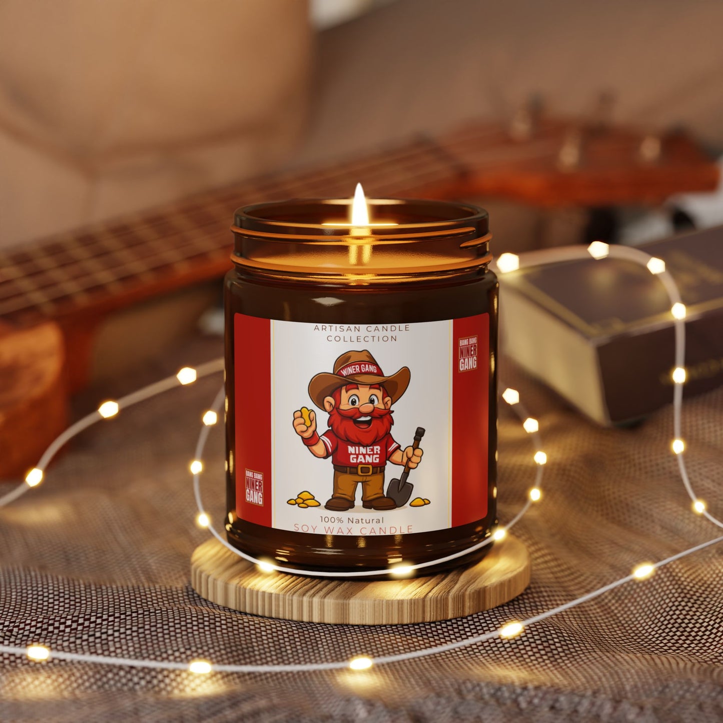 San Francisco Football Candle