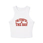 Faithful to the Bay Women’s Micro Tank Top, Casual Summer Top, Sportswear, Gift for Sports Fans, 49er fan gift Printify