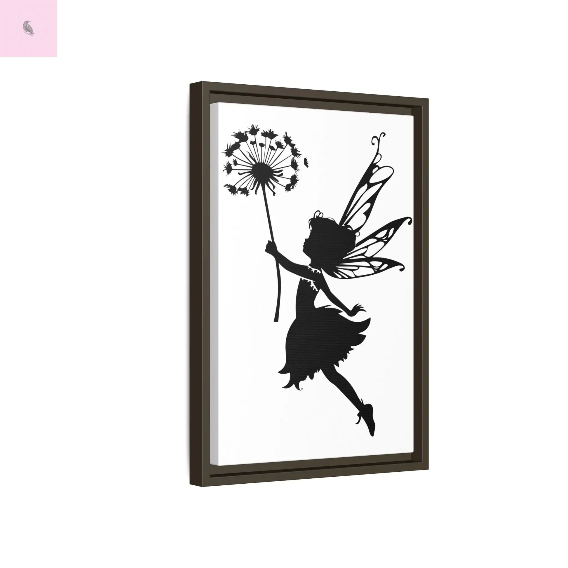 Framed canvas Fairy Silhouette Wall Art, Fairy lover Home Decor, Whimsical Framed Canvas, Fairy Gift, Kids Room Decoration, Nursery Art The flirty crow