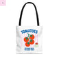 Tomato Vibes Tote Bag, Grocery tote,  Beach bag, travel tote,gift for gardener, veggie lover, Fun Gift for Foodies, Garden Lovers The flirty crow