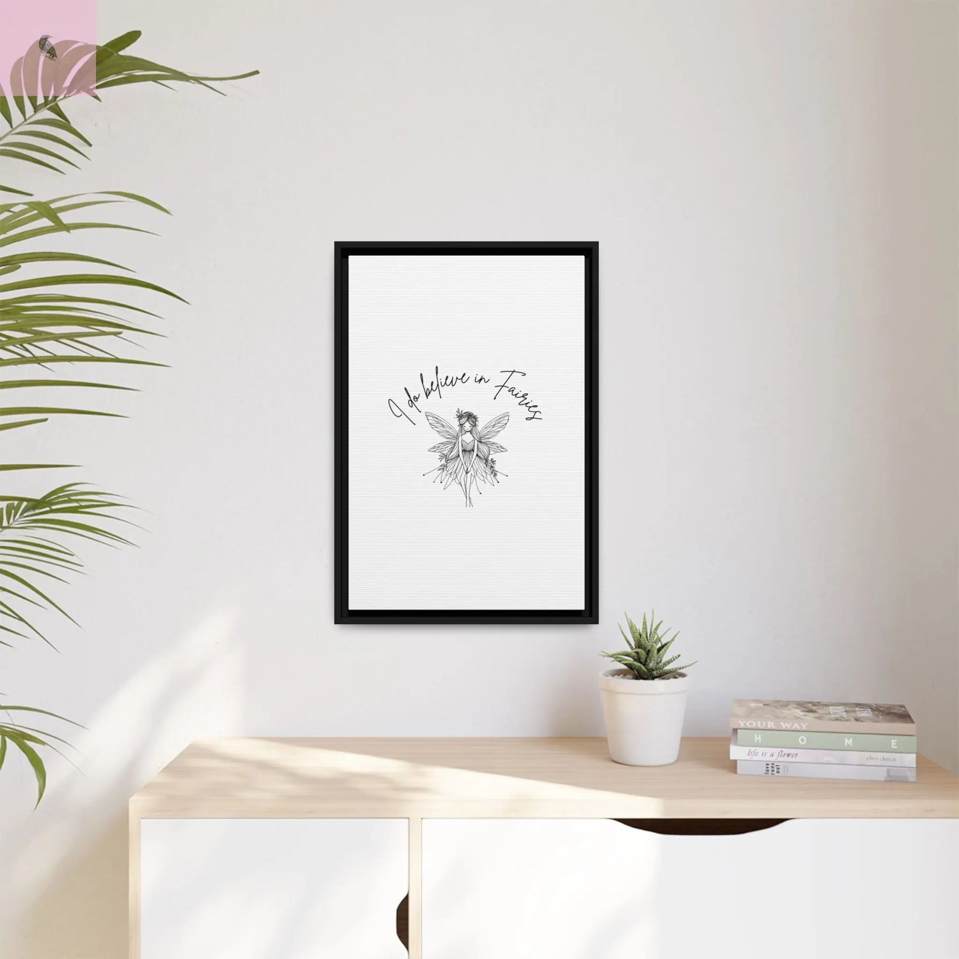Fairies Canvas, Framed (Multi-color) - The flirty crow