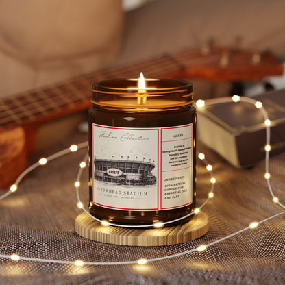 Arrowhead Stadium Kansas City Football Candle, Scented Soy Candle, game day decor
