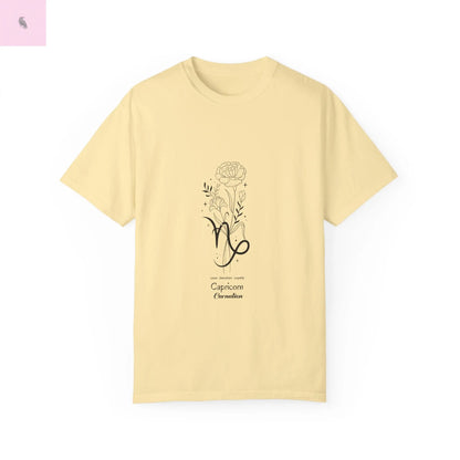 Capricorn birth flower T-Shirt for Astrology Lovers Printify