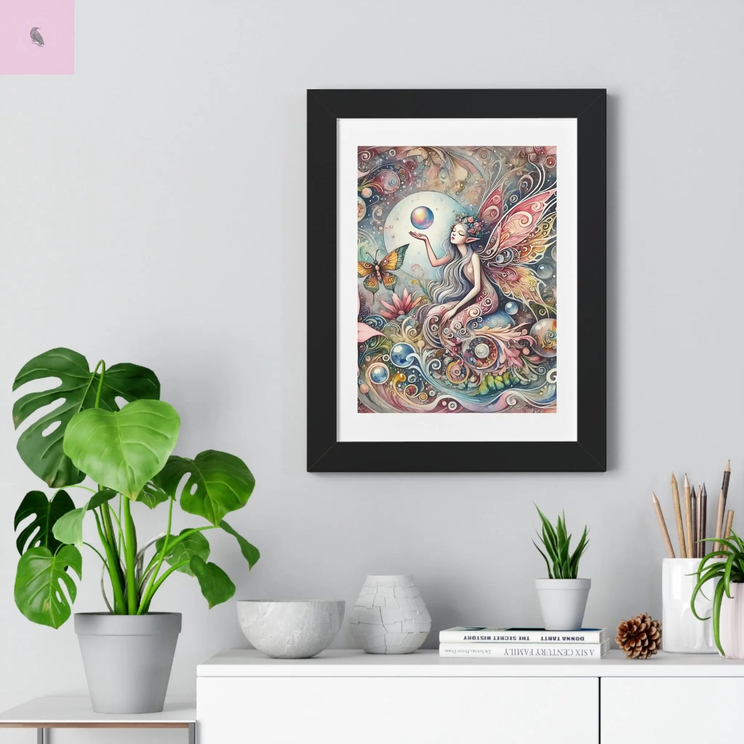 Mystical Fairy framed wall art. - The flirty crow