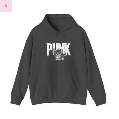 Punk Rock Cat Hoodie the flirty crow