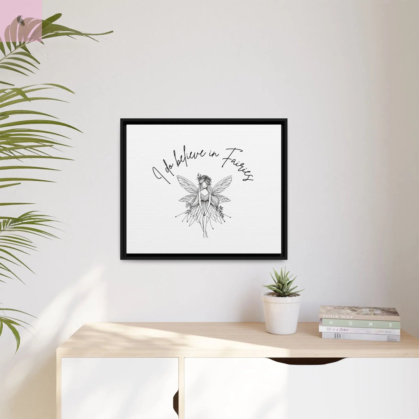 Fairies Canvas, Framed (Multi-color) - The flirty crow