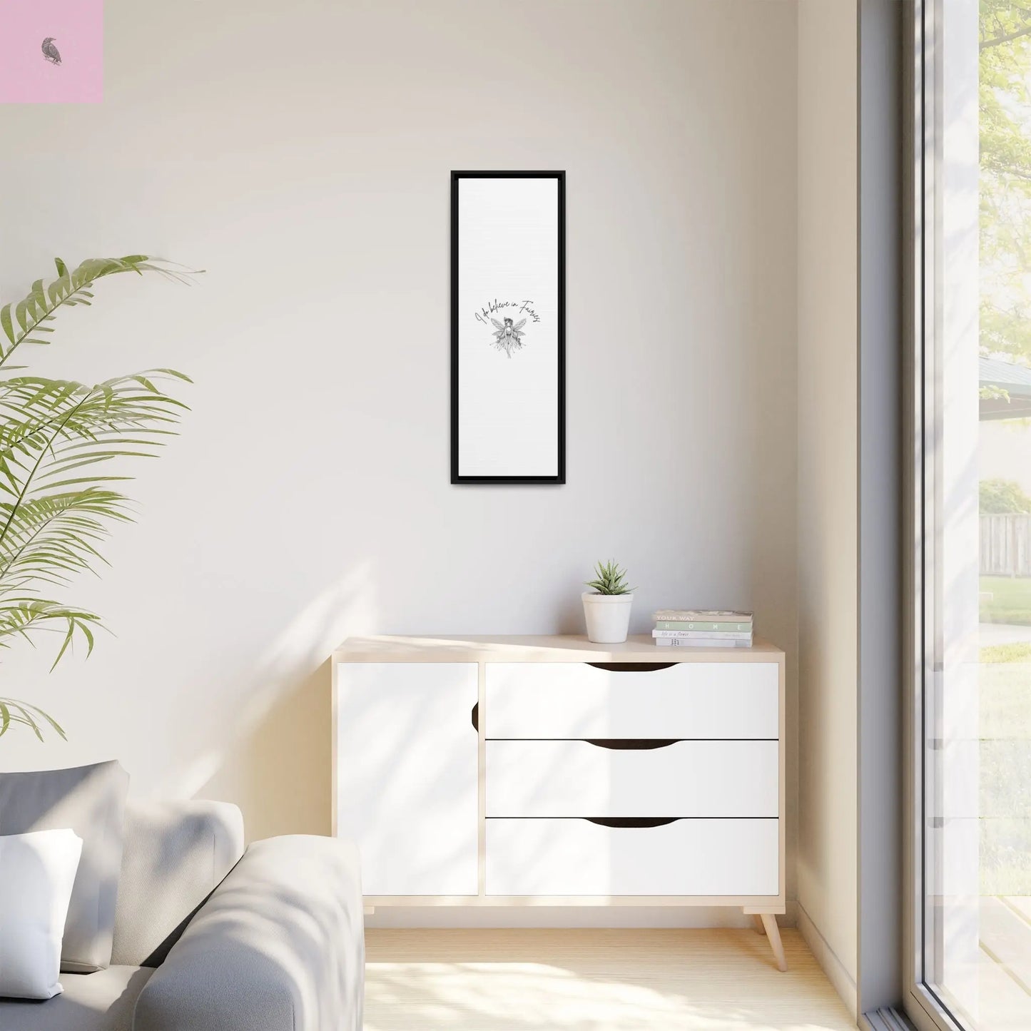 Fairies Canvas, Framed (Multi-color) - The flirty crow