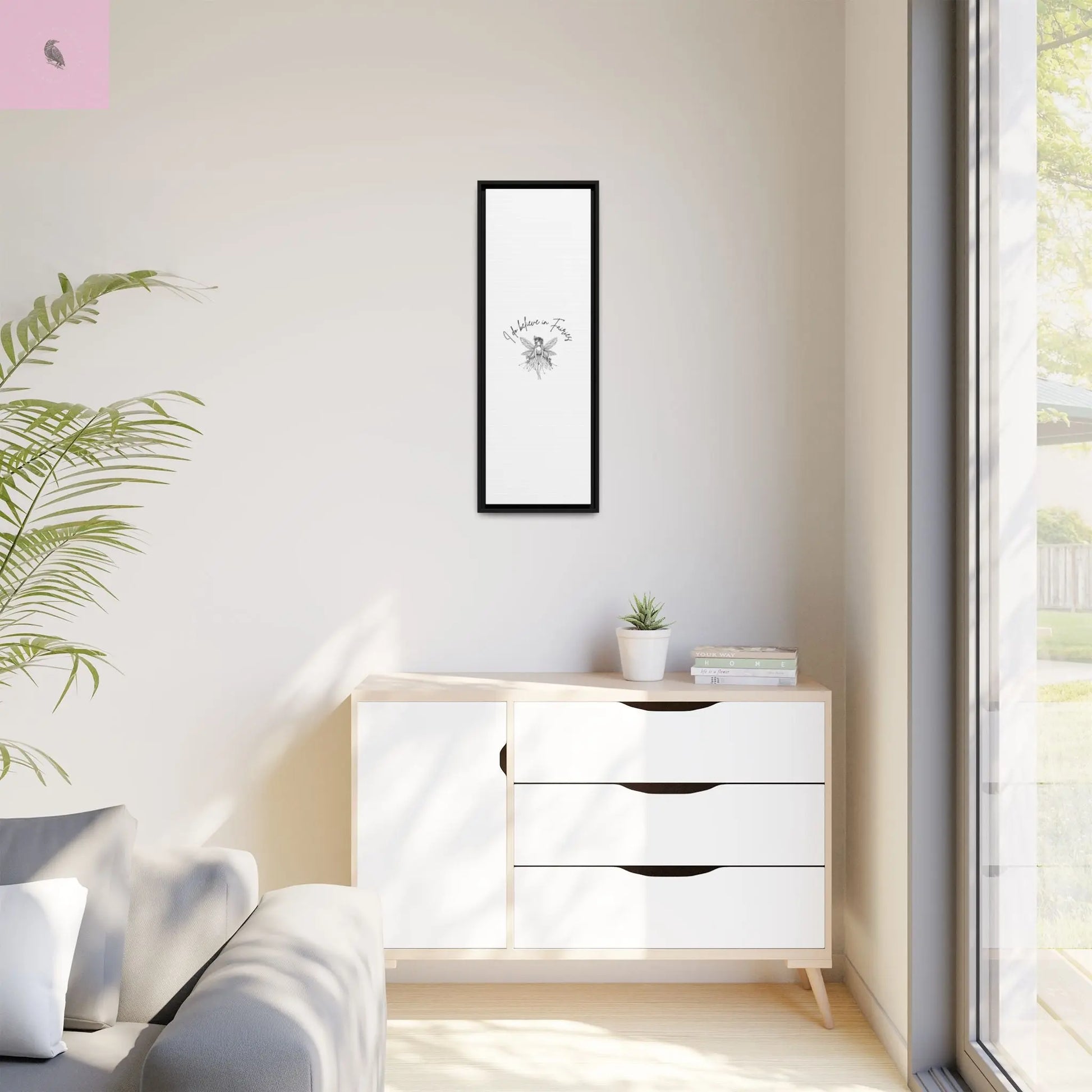 Fairies Canvas, Framed (Multi-color) - The flirty crow