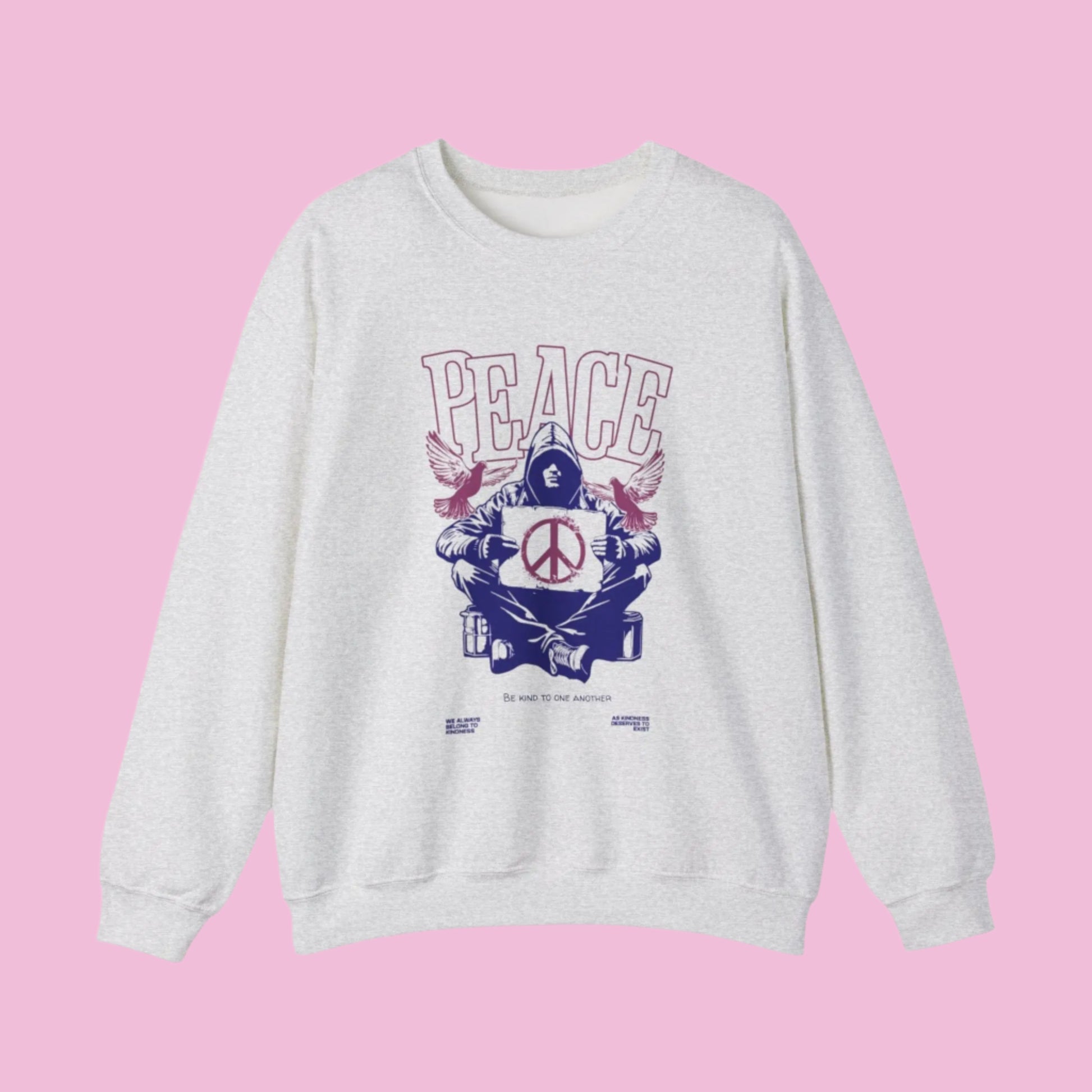 Unisex Peace Crewneck Sweatshirt - Embrace Harmony Printify