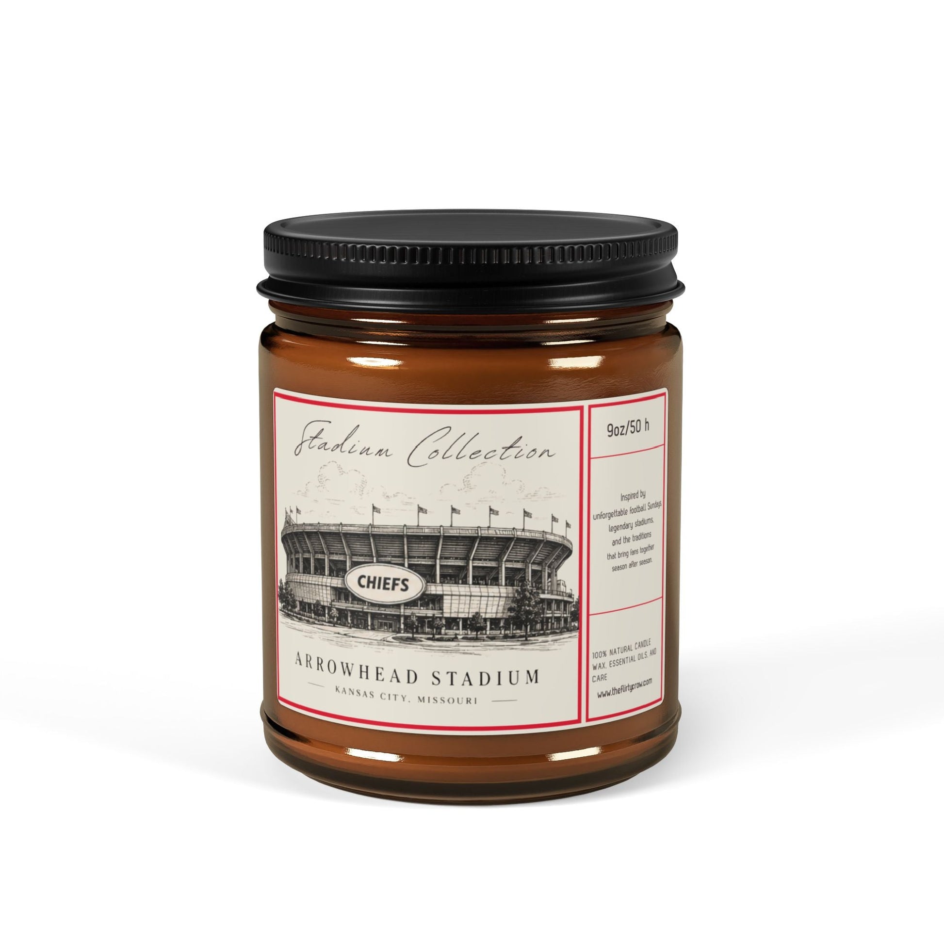 Arrowhead Stadium Kansas City Football Candle, Scented Soy Candle, game day decor Printify