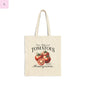 Cute tomato grocery, beachy  Cotton Canvas Tote Bag the flirty crow