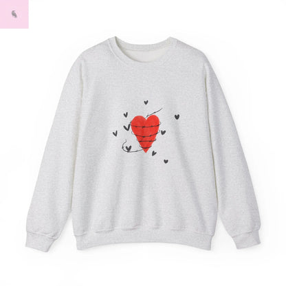 Heart Love Crewneck Sweatshirt The flirty crow