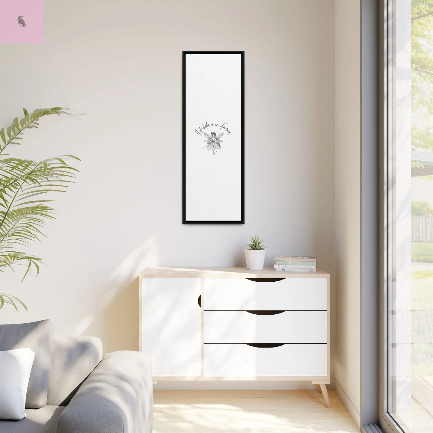 Fairies Canvas, Framed (Multi-color) - The flirty crow